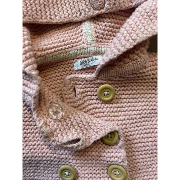 🎀 Baby Boden Pink Hooded Sweater, 6-12 Months - Picture 4 of 6